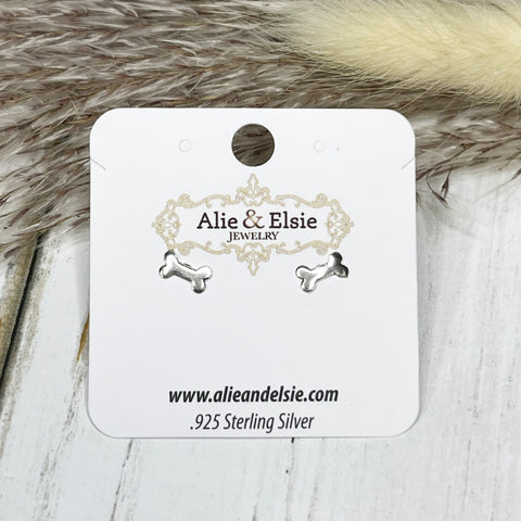 Bone Studs - Silver