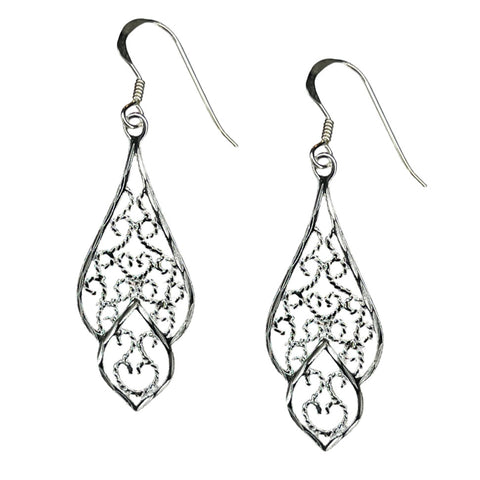 Filigree Silver Earrings