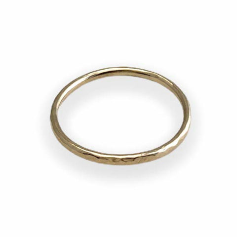 Hammered Ring Gold
