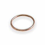 Hammered Ring Rose Gold