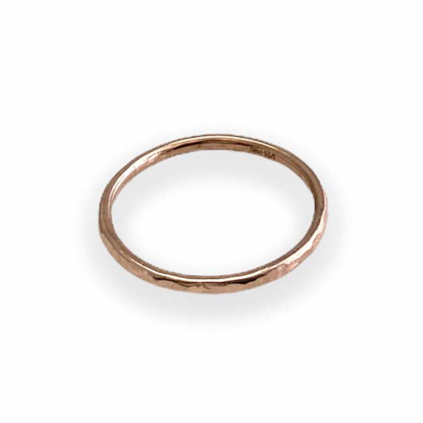 Hammered Ring Rose Gold
