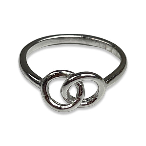 Interlocking Silver Ring 20% off