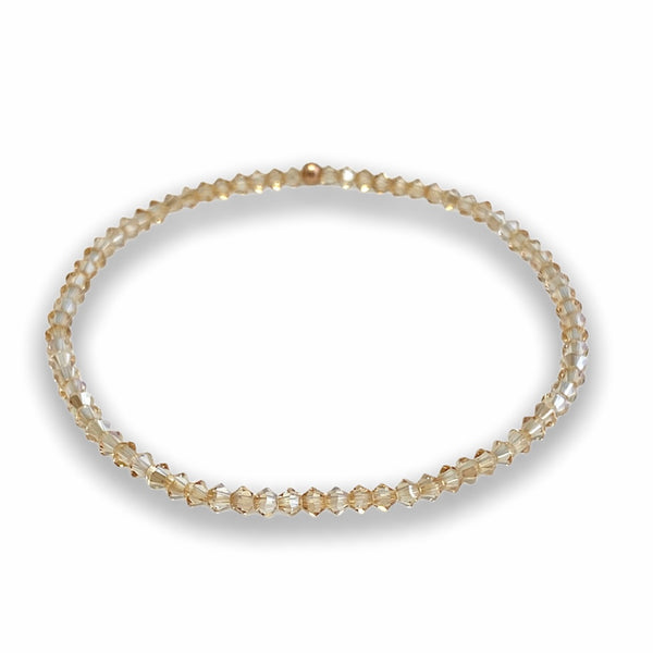 Itty-bitty Rose Gold Swarovski Bracelet
