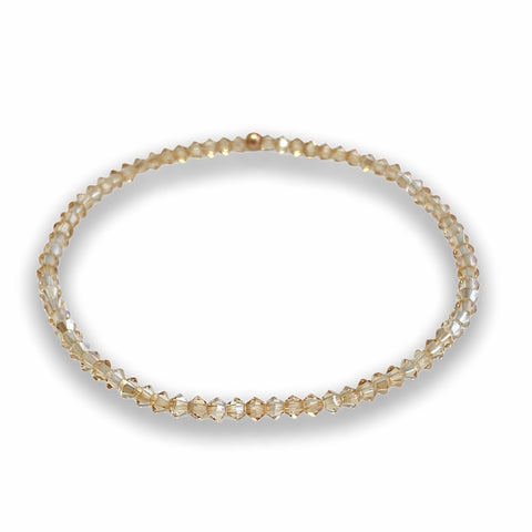 Itty-bitty Rose Gold Swarovski Bracelet