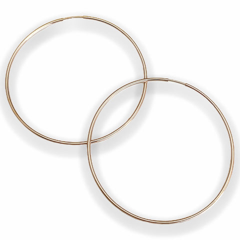 Large Hoops Rose Gold