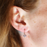 CZ Earrings Rose Gold