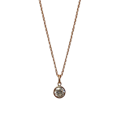 CZ Necklace Rose Gold