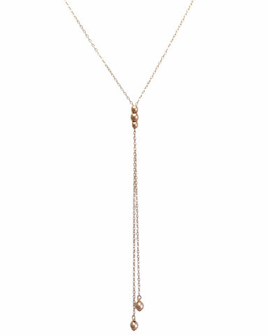 Rose Gold Lasso Necklace 20% off