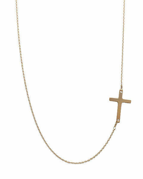 Cross Necklace - Gold