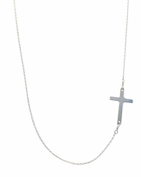 Cross Necklace - Silver