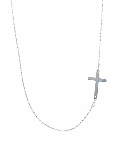 Cross Necklace - Silver