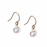 CZ Earrings Rose Gold